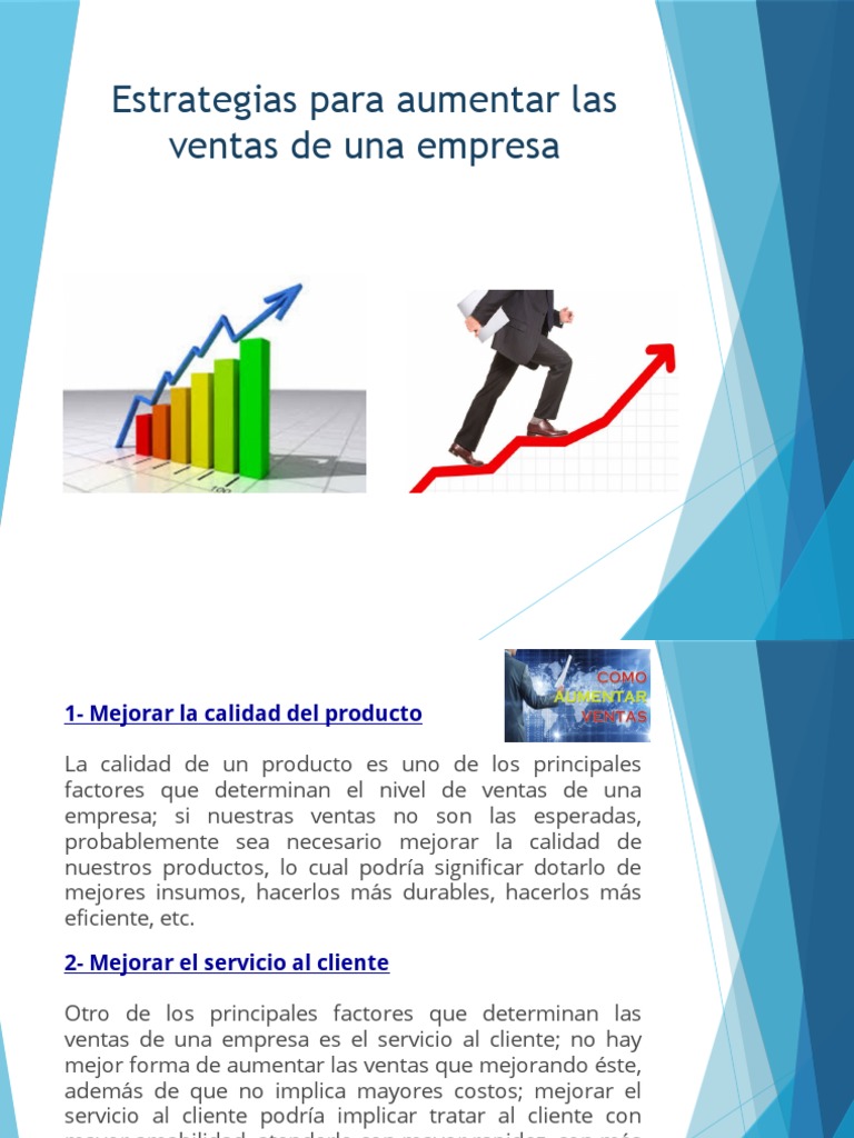 Estrategias para Aumentar Las Ventas de Una Empresa | PDF | Calidad ...