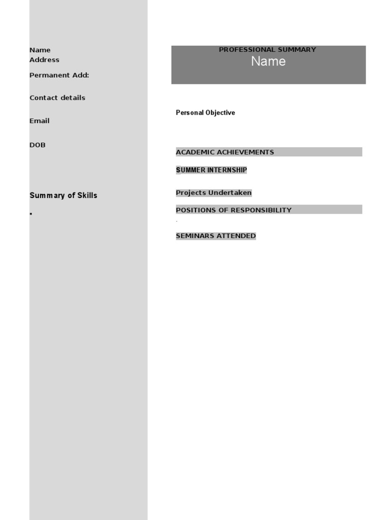Professional Summary and Qualifications | PDF