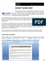 WORD 2007 - Menus, recursos e teclas de atalho