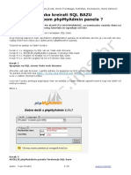 Kako Kreirati SQL Bazu phpMyAdmin PDF