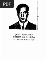 Jose Antonio Primo de Rivera Selected Writings