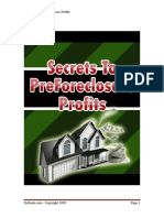 Secrets to PreForeclosure Profits
