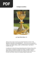Ecologia Eucaristica - Angel Ma Rojas SJ