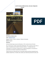 Resumen de El Conde de Montecristo, Del Autor Alejandro Dumas