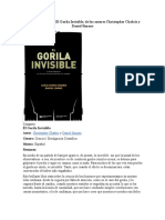 Resumen de El Gorila Invisible, de Los Autores Christopher Chabris y Daniel Simons
