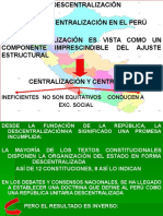 La Descentralización en El Perú