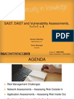 Sast, Dast and Vulnerability Assessments, 1+1+1 4: Gordon Mackay