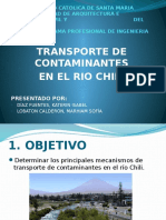 Transporte de Contaminantes en El Rio Chili