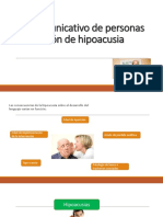 Perfil Comunicativo de Personas en Condicion de Hipoacusia