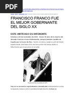 Franco un Un Buen Gobernante