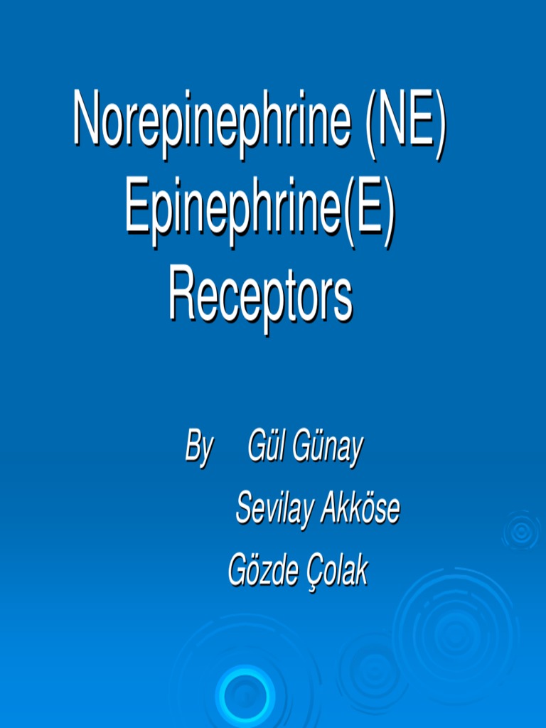 Norepinephrine and Epinephrine Overview | PDF | Wellness | Science ...