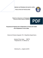 Propuesta de Programa para El Diplomado en Francés Del CAADI de La Preparatoria 13 de La UANL (TERMINADO)