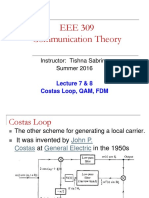 EEE 309 Communication Theory: Instructor: Tishna Sabrina Summer 2016