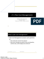 PMBOK 07 1 Plan Cost Management PDF