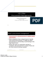 PMBOK 12 1 Plan Procurement Management PDF