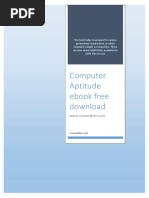 Computer Aptitude Ebook