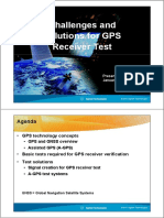 Challenges and Solutions For GPS Receiver Test: Agenda