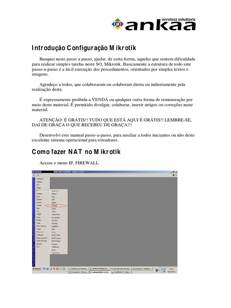 Mikrotik configuracoes avancadas pdf endere o de ip protocolo de