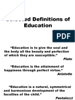 Definition of Education