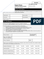 Referee Report Form: TO: The Applicant Applicant Information