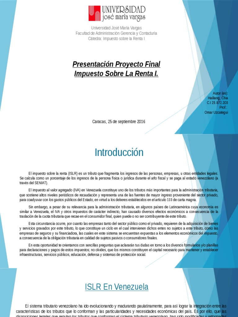 Impuesto Sobre La Renta | PDF | Impuesto sobre la renta | Impuestos