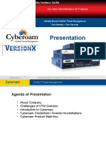 Cyberoam UTM With Version X Presentation Slide - Updated