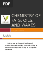 Chemistry of Fats Oils and Waxes