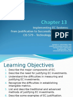 Implementing EC Systems: From Justification To Successful Performance CIS 579 - Technology of E-Business