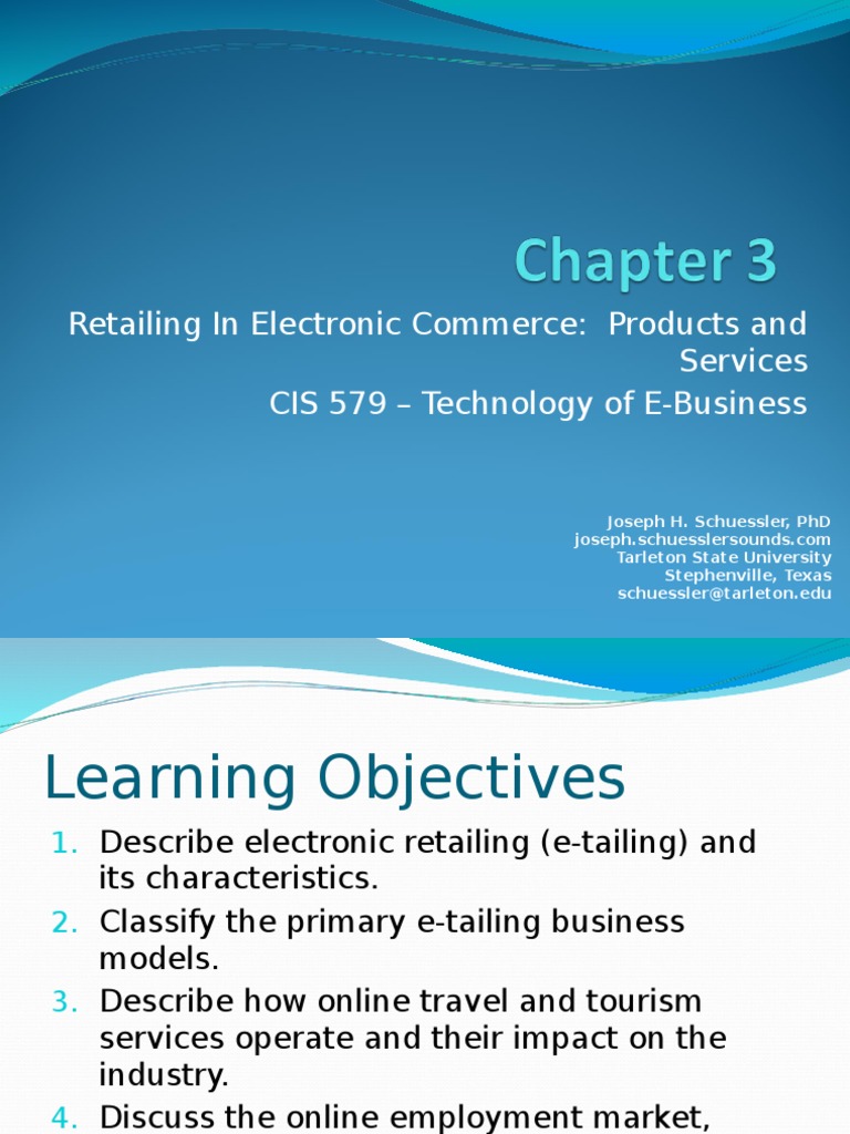 Chapter 3 E Commerce Online Shopping