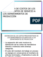 Asignación de Costos de Dptos de Servicios