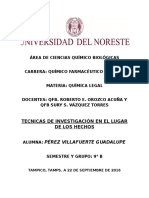 Tecnica para Procesamiento Del Lugar de Los Hechos CRIMINALISTICA