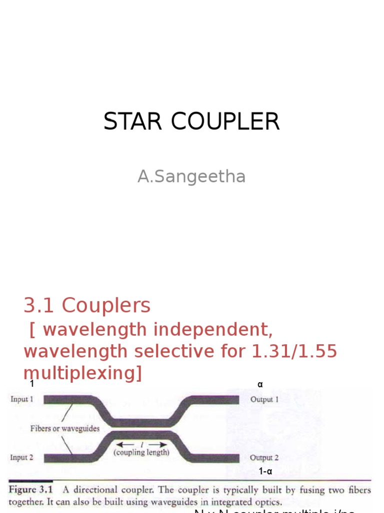 Star Coupler Polarization (Waves) Optical Fiber