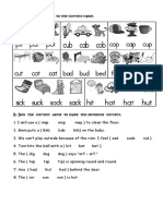 CVC A, I, O, U Worksheets