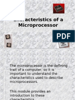 Characteristics of A Microprocessor