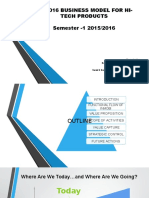 Mt-5016 Business Model For Hi-Tech Products Semester - 1 2015/2016