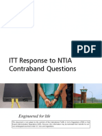ITT Response to NTIA Contraband Cell Phone Questions