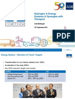 Hydrogen and Fuel Cells Training - 3 - C Mcnaught - Hydrogen in Energy Systems & Synergies With Transport