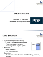 Data Structure: Instructor: Dr. Wei (Lisa) Li Department of Computer Science, GSU