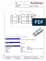 53S1C7-C03N1: Technical Data Sheet N50 Straight Plug (1/2'' R)