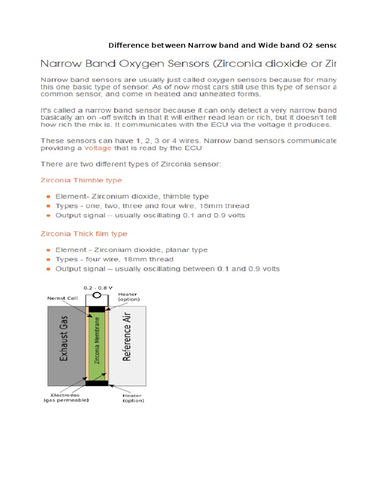 O2 Sensor | PDF
