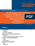Key Challenges When Setting Up Integrated Management Information Systems For Social Protection in Developing Countries