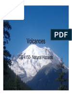 Volcanoes: GE 4150-Natural Hazards