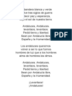 Himno de Andalucía Letra