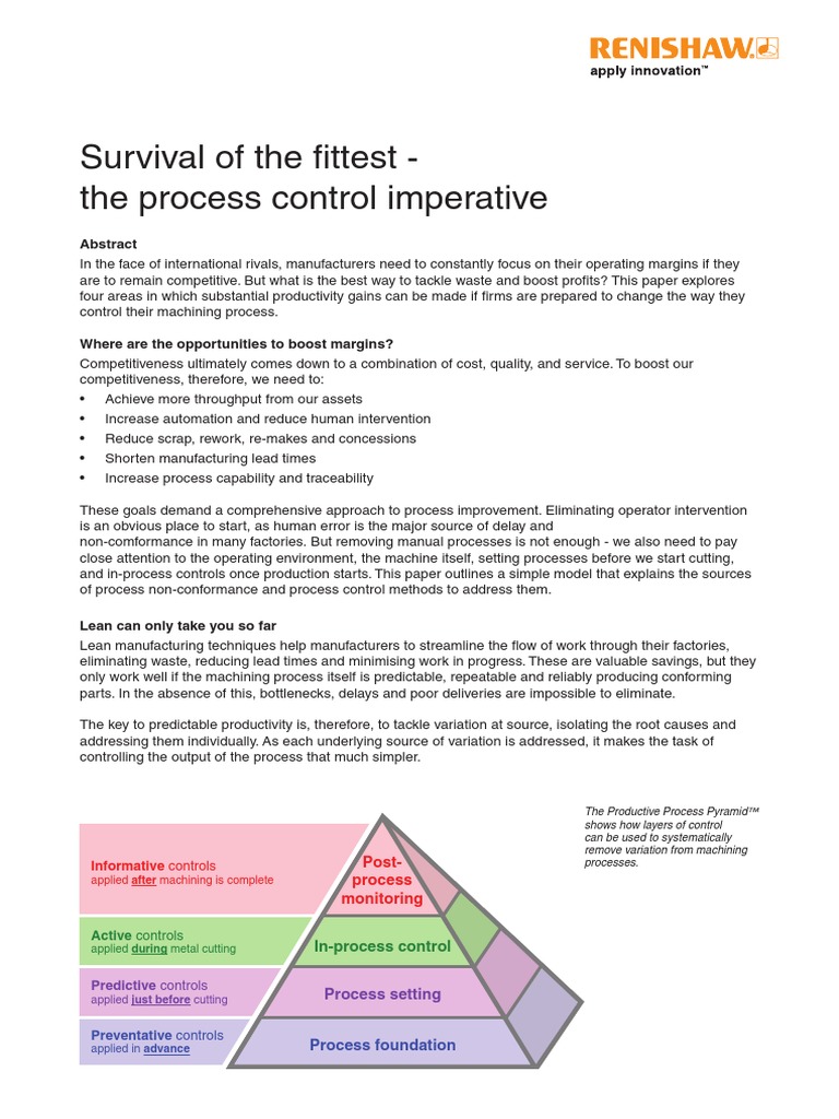 Survival of The Fittest - The Process Control Imperative | PDF ...