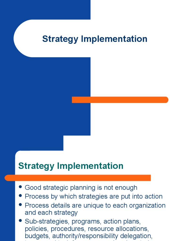 Strategy Implementation | Organizational Structure | Strategic ...