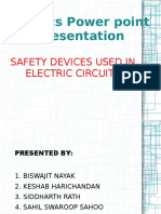 Physics Power Point Presentation: Safety Devices Used in Electric Circuits