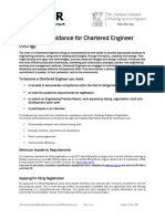 Application Guidance For Chartered Engineer (Ceng)