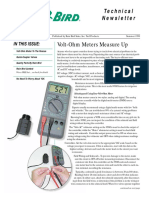 Volt-Ohm Meters Measure Up: Technical Newsletter