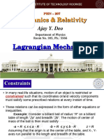 Lectut PHN 207 PDF Unit3 - LagrangianMech - 1 PDF
