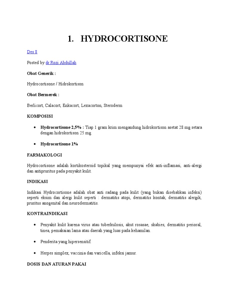 Panduan Obat Kortikosteroid | PDF